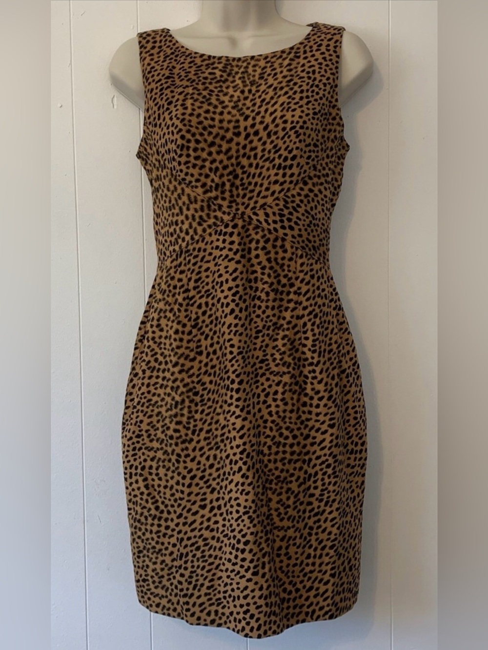 Moschino Dress Vintage Y2K Animal Leopard Textured Dress Size 10